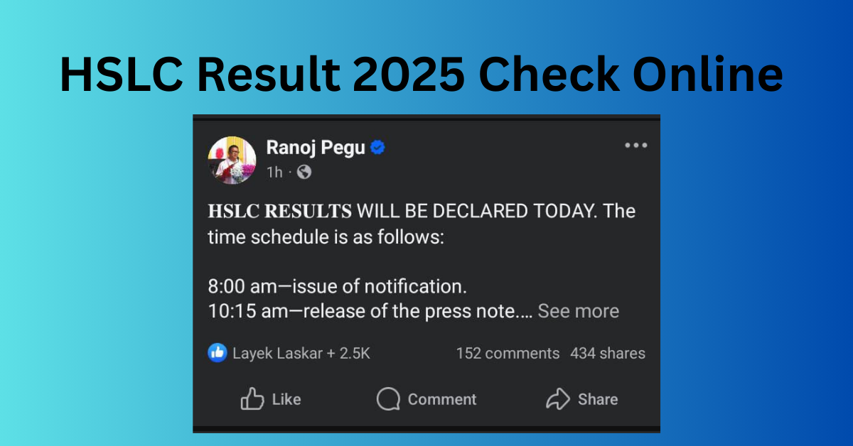 HSLC Results 2025 Check